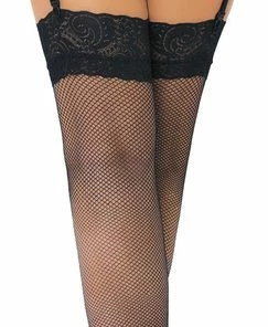 Merkloos Daring Intimates Panty Net Stockings With Lace Top Zwart 16 Merkloos Daring Intimates Panty Net Stockings With Lace Top Zwart -beenmode Verkoop 243x840
