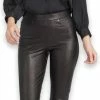 Spanx Leather Like Ankle Pant | Zwart
