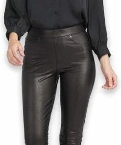 Spanx Leather Like Ankle Pant | Zwart