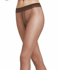 FALKE Shelina Hoge Kwaliteit Onzichtbaar Zacht Comfortabel Glanzend Elegant Nylon Zonder Motief Ultra Sheer 12 Denier Bruin Dames Panty - Maat S -beenmode Verkoop 287x840 1