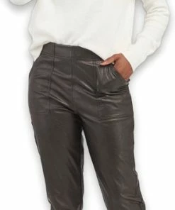 Spanx 20283R Like-Leather Jogger Pants Q3-21