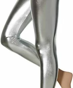 Party Legging Latex | Feest Legging Latex | Zilver | Maat S/m | Latex Legging | Legging Carnaval | Legging Maat S/m | Latex Legging Vrouwen | Legging | Apollo