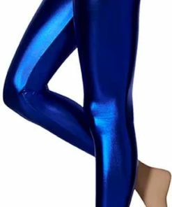 Party Legging Latex | Feest Legging Latex | Kobalt Blauw | Maat L/xl | Latex Legging | Legging Carnaval | Legging Maat L/xl | Latex Legging Vrouwen | Legging | Apollo