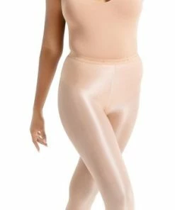 Capezio 1808 Ultra Shimmery-Glans Light Toast- Beige XL Danspanty Showpanty Dragqueen Cheerleaders United States Original