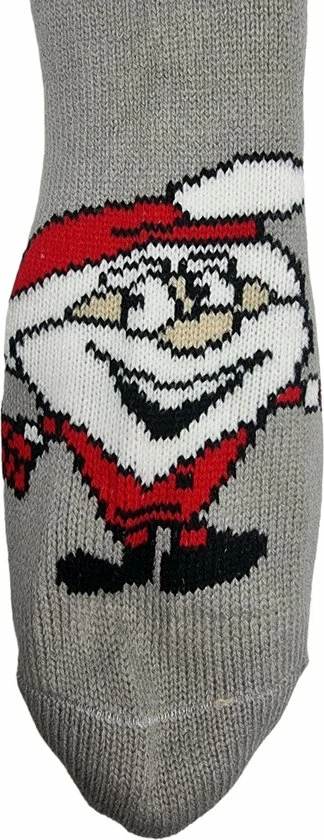 Antonio Huissokken - Huissokken Kerstman - Grijs - Dames - Antislip ABS - One Size (35-42) - Hüttensocken - Warme Sokken - Warme Huissok - Kerstcadeau Voor Vrouwen 2 Antonio Huissokken - Huissokken Kerstman - Grijs - Dames - Antislip ABS - One Size (35-42) - Hüttensocken - Warme Sokken - Warme Huissok - Kerstcadeau Voor Vrouwen - Afbeelding 2