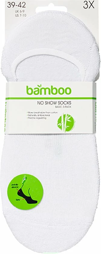 Footies Met Badstof Zool | Wit | Maat 43/46 | Apollo | Naadloze Sokken | Footies Heren | Sneakersokken | Bamboe | Bamboo 4 Footies Met Badstof Zool | Wit | Maat 43/46 | Apollo | Naadloze Sokken | Footies Heren | Sneakersokken | Bamboe | Bamboo - Afbeelding 4