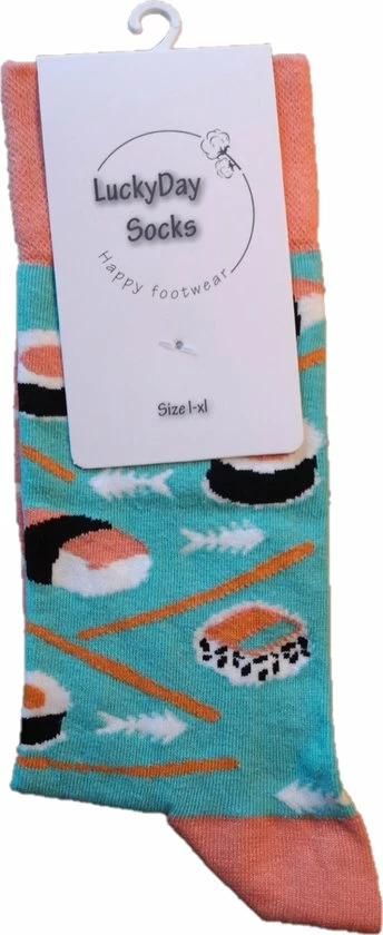 Merkloos Verjaardag Cadeautje Voor Hem En Haar - Sokken - Sushi Sokken - Leuke Sokken - Vrolijke Sokken - Luckyday Socks - Sokken Met Tekst - Aparte Sokken - Socks Waar Je Happy Van Wordt - Maat 37-44 3 Merkloos Verjaardag Cadeautje Voor Hem En Haar - Sokken - Sushi Sokken - Leuke Sokken - Vrolijke Sokken - Luckyday Socks - Sokken Met Tekst - Aparte Sokken - Socks Waar Je Happy Van Wordt - Maat 37-44 - Afbeelding 3