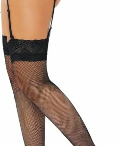 Merkloos Daring Intimates Panty Net Stockings With Lace Top Zwart 14 Merkloos Daring Intimates Panty Net Stockings With Lace Top Zwart -beenmode Verkoop 347x840