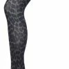 Bonnie Doon Dames Panterprint Panty 50 Denier Grijs Maat L/XL - Chique Panty - Leopard Dessin - Brede Boord - Comfort - Panter Print - Jaguar - Dieren Print - Jaguar Tights - Feestelijk - Alloy - BP211905.1