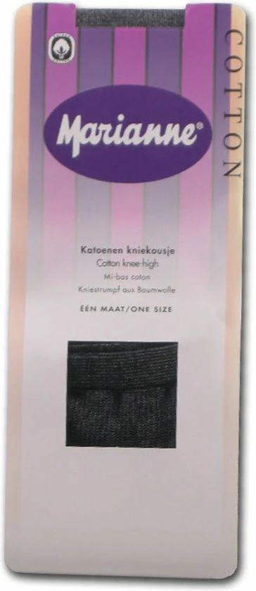 Dames Kniekous Marianne Katoen Wit-ONE ( 1mt) 2 Dames Kniekous Marianne Katoen Wit-ONE ( 1mt) - Afbeelding 2