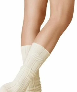 Kunert WOOLY Dames Sokken - Ivory - Maat 39/42