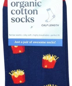 Merkloos BENYSØN® Organisch Katoenen Sokken In Een Kleurrijke "fast Food" Print 4 Paar Maat 35/40 -beenmode Verkoop 370x840 1