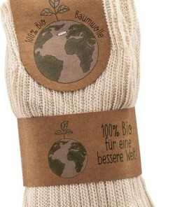 beenmode Verkoop 11 SOCKS4FUN Biologisch 100% Katoenen Sokken – GOTS Certificaat - 3 Paar – Natuurkleur – Zonder Teennaad – Maat 43/46