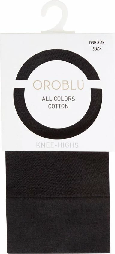 Oroblu All Colors Cotton Kniekousen - Kleur Zwart - Maat One Size 2 Oroblu All Colors Cotton Kniekousen - Kleur Zwart - Maat One Size - Afbeelding 2