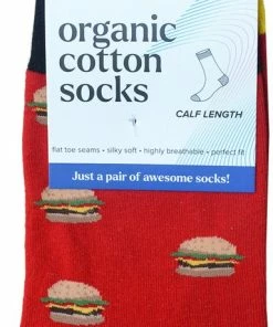 Merkloos BENYSØN® Organisch Katoenen Sokken In Een Kleurrijke "fast Food" Print 4 Paar Maat 35/40 -beenmode Verkoop 384x840 1