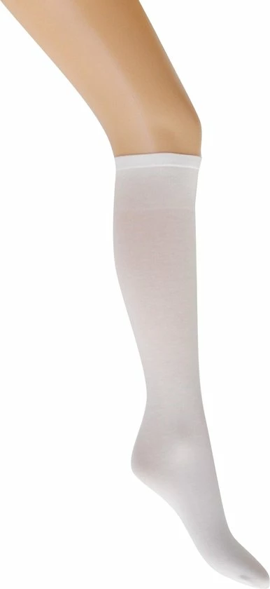 Dames Kniekous Marianne Katoen Wit-ONE ( 1mt) 1 Dames Kniekous Marianne Katoen Wit-ONE ( 1mt)