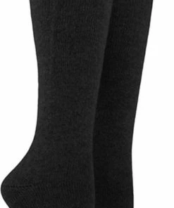 Soga 2-Pack Dunne Nette Merino Wollen Kniekousen S14 - Unisex - Zwart - Maat 43-45