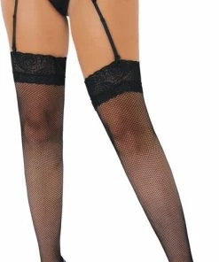 Merkloos Daring Intimates Panty Net Stockings With Lace Top Zwart 17 Merkloos Daring Intimates Panty Net Stockings With Lace Top Zwart -beenmode Verkoop 394x840