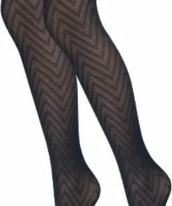 Merkloos Panty - Boedapest - Zwart - Maat S/M