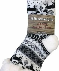 Yenita® Dames Huissokken Met Anti-slip Zolen - Wit