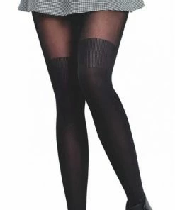 PENTI | Over Knee 60 DEN Panty ZWART | Maat S/M