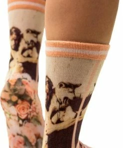 Sock My Feet Sock My Dog Lover - Damessokken - Katoen - Geprinte Sok 39/42