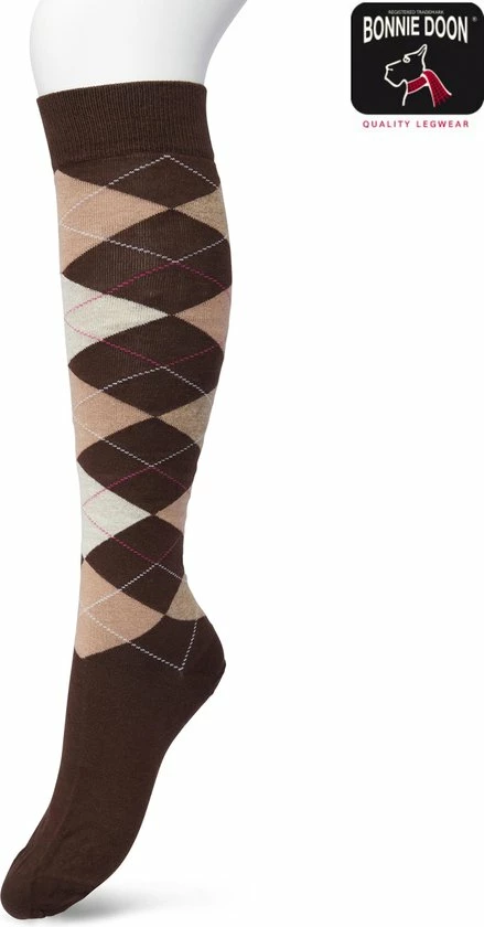 Bonnie Doon Dames Geruite Kniekousen Donker Bruin Maat 36/42 - Knie Kousen - Ruit Patroon - Ruitjes Print - Uitstekend Draagcomfort - Argyle Knee High - Kniesokken - Zakt Niet Af - OEKO-TEX - Donkerbruin - Macaroon - BP211505.8 1 Bonnie Doon Dames Geruite Kniekousen Donker Bruin Maat 36/42 - Knie Kousen - Ruit Patroon - Ruitjes Print - Uitstekend Draagcomfort - Argyle Knee High - Kniesokken - Zakt Niet Af - OEKO-TEX - Donkerbruin - Macaroon - BP211505.8