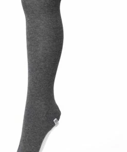 Bonnie Doon Biologisch Katoenen Maillot Dames Donker Grijs Maat 36/38 S - Uitstekende Pasvorm - Gladde Naden - OEKO-TEX Gecertificeerd - Bio Cotton Tights - Duurzaam Huidvriendelijk Bio Katoen - Donkergrijs Gemeleerd - Dark Grey Heather - BP051900.56