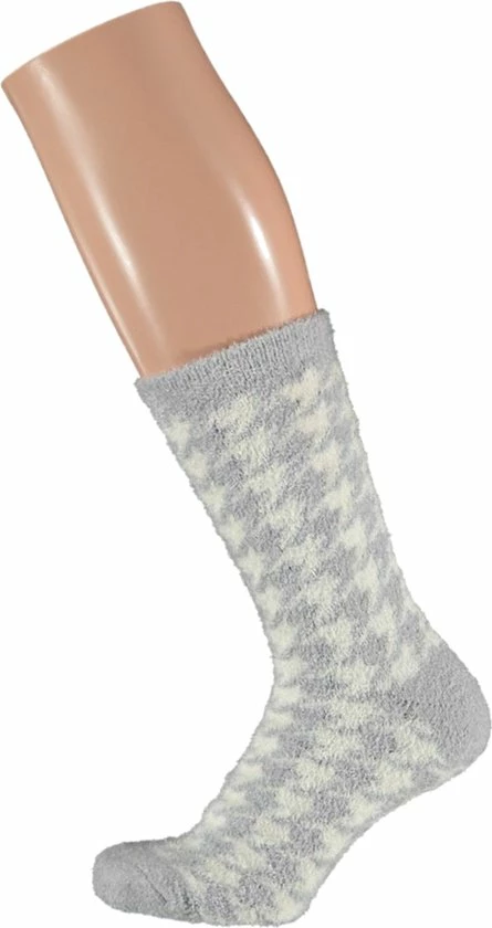 Apollo - Dames Bedsokken/huissokken 2-pak Grijs Maat 36-41 6 Apollo - Dames Bedsokken/huissokken 2-pak Grijs Maat 36-41 - Afbeelding 6