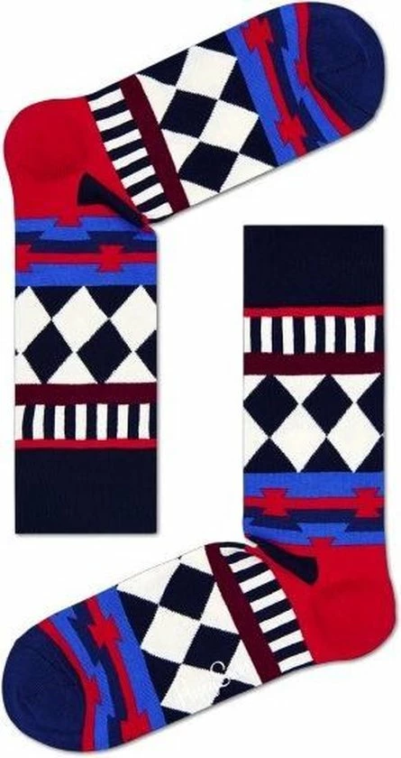 Happy Socks Disco Tribe Anniversary Sokken - Blauw/Rood/Zwart - Maat 36-40 5 Happy Socks Disco Tribe Anniversary Sokken - Blauw/Rood/Zwart - Maat 36-40 - Afbeelding 5