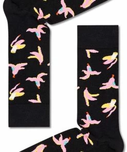 Happy Socks Banana - Zwart Roze - Happy Socks Dames - Maat 41-46