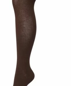 Bonnie Doon Biologisch Katoenen Maillot Dames Donker Bruin Maat 42/44 XL - Uitstekende Pasvorm - Gladde Naden - OEKO-TEX Gecertificeerd - Bio Cotton Tights - Duurzaam En Huidvriendelijk Bio Katoen - Donkerbruin - Dark Brown - BP051900.51