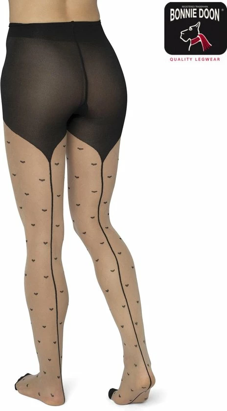 Bonnie Doon Dames Hartjes Panty 30 Denier Off White Maat S/M - Hartjes En Ruitjes - Chique Panty - Hart Dessin - Brede Boord - Comfort - Geruite Print - Little Hearts Tights - Feestelijk - Gebroken Wit - Ecru - Crème - Ivory - BP201905.2 5 Bonnie Doon Dames Hartjes Panty 30 Denier Off White Maat S/M - Hartjes En Ruitjes - Chique Panty - Hart Dessin - Brede Boord - Comfort - Geruite Print - Little Hearts Tights - Feestelijk - Gebroken Wit - Ecru - Crème - Ivory - BP201905.2 - Afbeelding 5