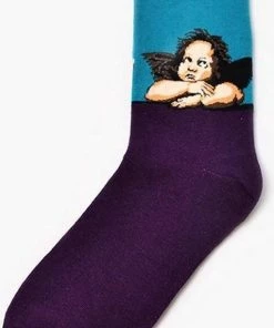 Winkrs - Hippe Kunstsokken - Engeltjes Van Rafaël - Vrolijke Sokken - Sokken Maat 39-43