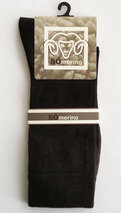 Merkloos 2-pack Merinowol - Unisex - Zwart - Maat 43/45 2 Merkloos 2-pack Merinowol - Unisex - Zwart - Maat 43/45 - Afbeelding 2