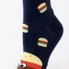 Merkloos Grappig Sokken Voor Dames En Heren - Broodje Hamburger Sokken - Unisex Sokken - Maat 36-41