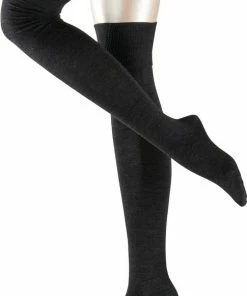 FALKE Striggings Dames Overknees - Grijs - Maat 37-38