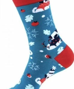 Merkloos Kerst Sokken Maat 38-45 Funny Sokken