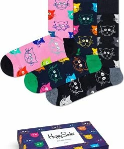 Happy Socks 3P Mixed Cat Socks Giftbox - Maat 36-40 12 Happy Socks 3P Mixed Cat Socks Giftbox - Maat 36-40 -beenmode Verkoop 501x840 3
