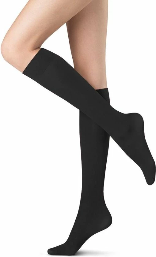 Oroblu All Colors Cotton Kniekousen - Kleur Zwart - Maat One Size 1 Oroblu All Colors Cotton Kniekousen - Kleur Zwart - Maat One Size