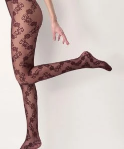 beenmode Verkoop 7 Oroblu Lovely 15 Panty - Kleur Bordeaux Rood - Maat L /XL