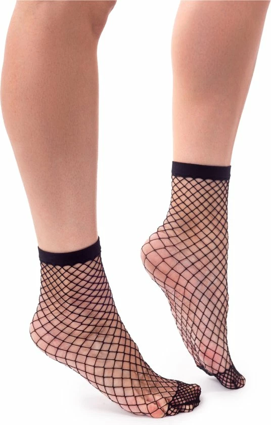 Annes Styling 2 Pack Visnet Pantysokken Calzino Rete, One Size, Zwart 2 Annes Styling 2 Pack Visnet Pantysokken Calzino Rete, One Size, Zwart - Afbeelding 2