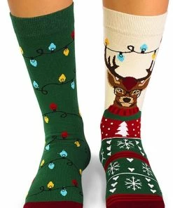 Merkloos KERSTSOKKEN HET HERT, ORGANISCH KATOEN, 39-42 -beenmode Verkoop 546x840 1