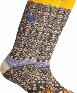 John Brilliant Noorse Wollen Sokken Met Een Kleine Geweven Zweedse Vlag, Donkergrijs -beenmode Verkoop 547x840