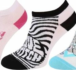 Disney Angel & Stitch - Dames Lage Sokken 37/42 - 3 Paar OEKO-TEX