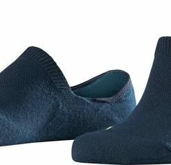 FALKE Cool Kick Invisible Voering Sokken Onzichtbaar Zonder Motief High Cut Met Pluche Zool Ademend Sneldrogend Blauw Unisex Kousenvoetje - Maat 39-41
