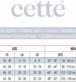 Cette Panty SEAMLESS 50 Den 9 Cette Panty SEAMLESS 50 Den -beenmode Verkoop 550x266