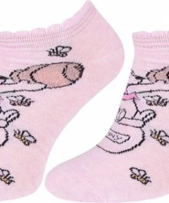 3x Wit-roze Damessokken Winnie De Poeh DISNEY / 37-42 -beenmode Verkoop 550x315