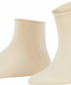FALKE Randloos Sokje Cotton Touch (47539) - Cream - Maat 35-38 -beenmode Verkoop 550x330 1