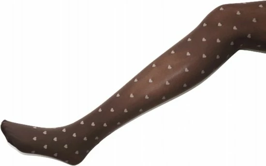 Merkloos Marilyn Bruine Microfiber 3D Panty Met Lichtbruine Hartjes Emmy, 60denier, Maat M/L 3 Merkloos Marilyn Bruine Microfiber 3D Panty Met Lichtbruine Hartjes Emmy, 60denier, Maat M/L - Afbeelding 3